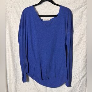 We The Free Dark Blue Long Sleeve Shirt